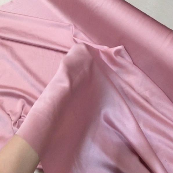 INR.21Jl22ᵟ– Bahan Kain Satin Maxmara Premium Warna Rosegold Taro Pink