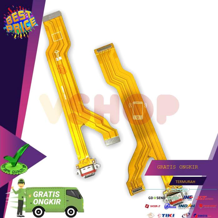 SPAREPART HP FLEXIBEL FLEXIBLE KONEKTOR CHARGER CON CAS TC REALME 5 PRO BOLEH RESELLER