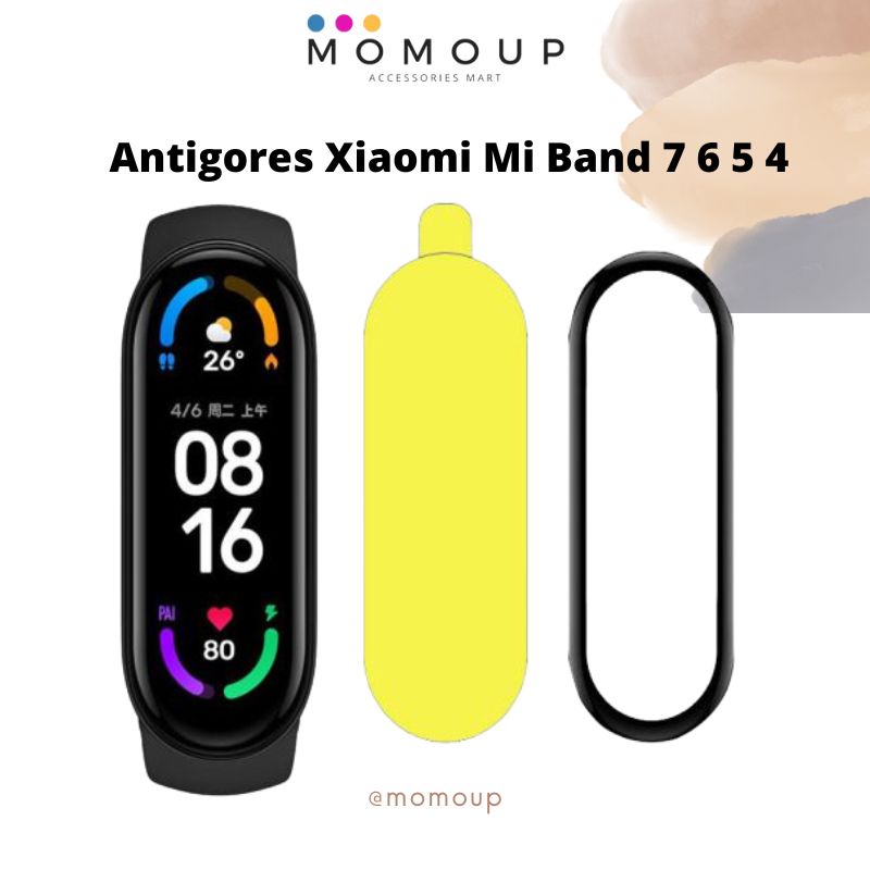 Antigores Xiaomi Mi Band 7 6 5 4 3D 2D Screen Protector Mi Band 7 6 5 4 Curved Hydrogel