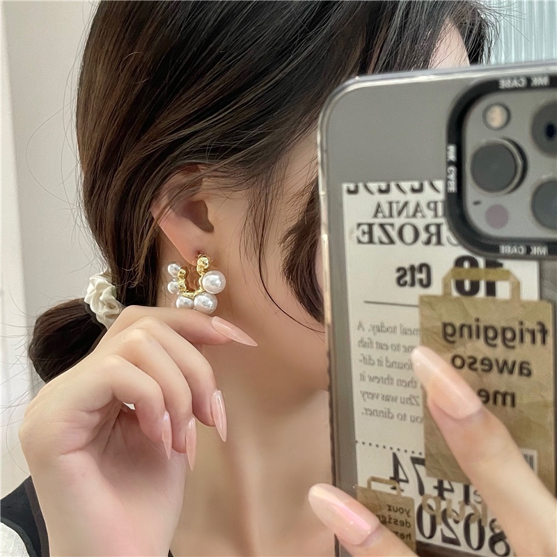 Korea Elegant Girls Pearls Earring Ear Studs Girls Fashion Ear Accessory