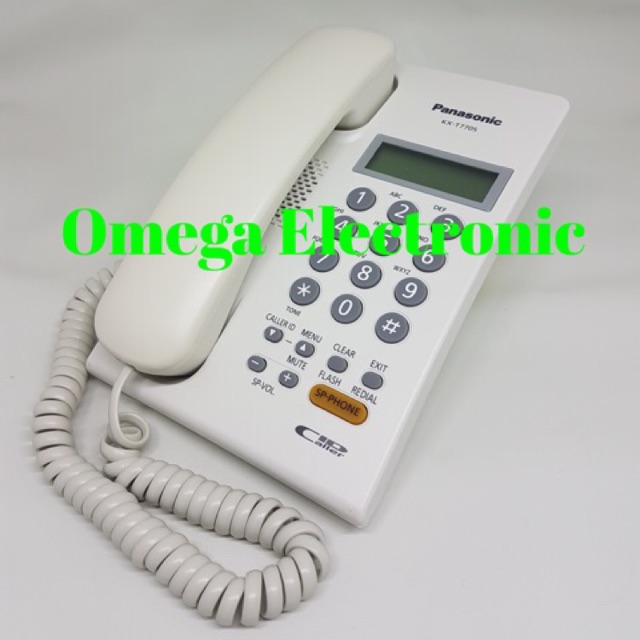 Panasonic KX-T7705 - Pesawat Telepon Rumah Kantor Single Line Telpon Speaker