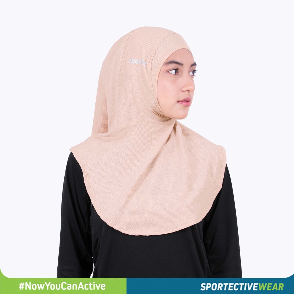 Hijab Jilbab Kerudung Krudung Olahraga senam Sport Sporty Instant Murah Sporte SH 08-6