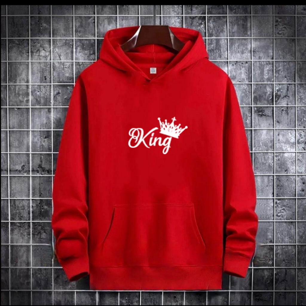 SWEATER HOODIE TULISAN KING / HOODIE MURAH TERLARIS / HOODIE PRIA DAN WANITA / UNISEX / HOODIE PRINTING