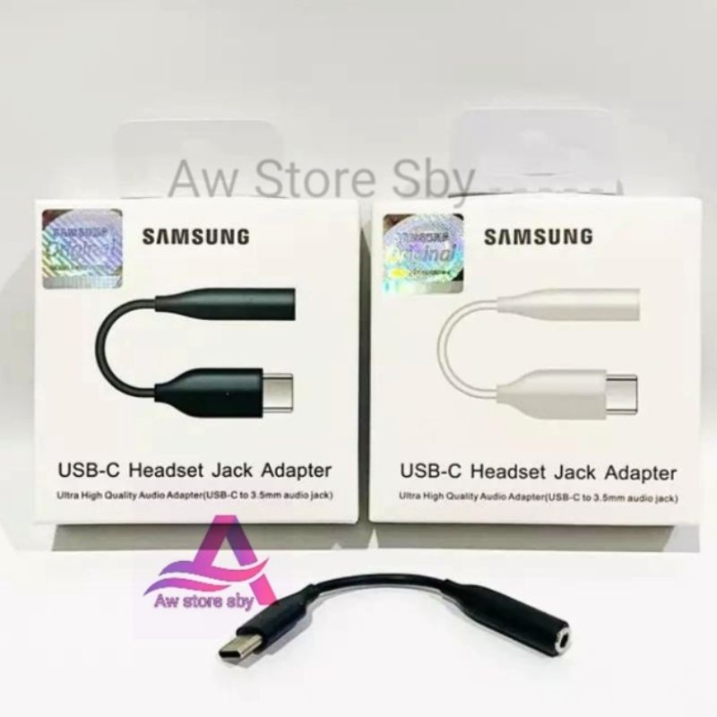 Splitter SAMSUNG Type C Converter USB C Sambungan Headset Samsung A53 A73 A33 A34 A54 S20 S21 FE A80 Note 10 Note 20