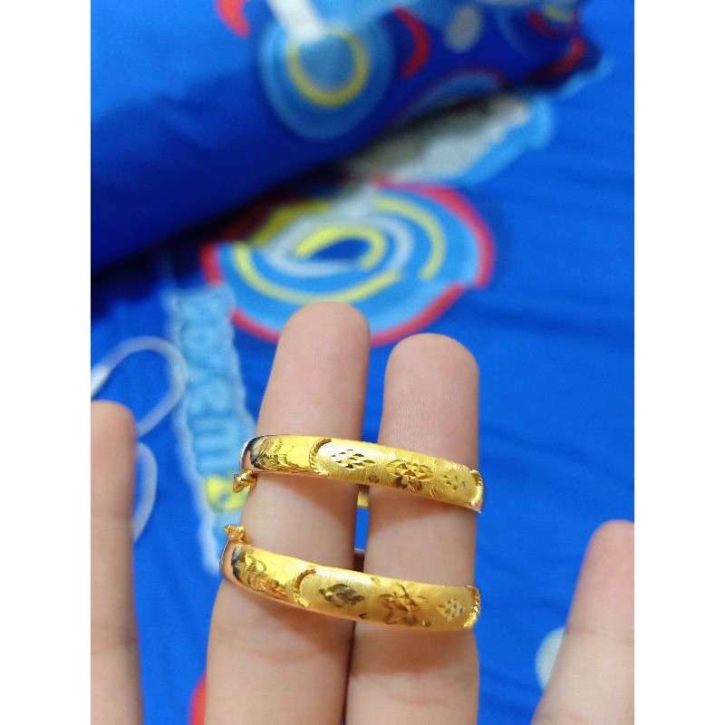 GELANG BANGKOK ANAK PERAK 925 LAPIS MAS 24K