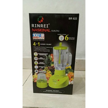 BLENDER RINREI BR-622 NASIONAL 4in1 TABUNG KACA