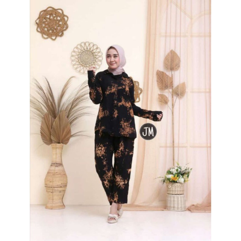 SETELAN TIE DYE ONESET PREMIUM CP RENDA ARAB