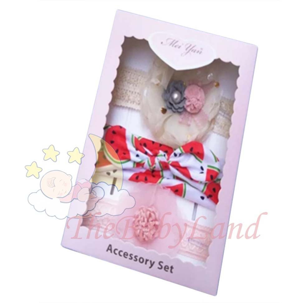 [1KG 15PCS] Babyland Set Bandana Bayi Dengan Model Ikatan Pita Bervariasi Box