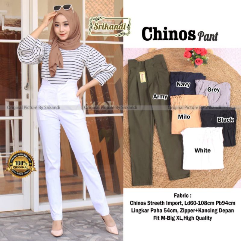 Celana kerja wanita premium / Chinos pant by srikandi / celana chinos wanita premium