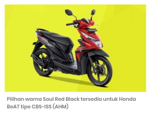  Beat  Cbs  Iss  Merah Putih 2019 Honda Beat 