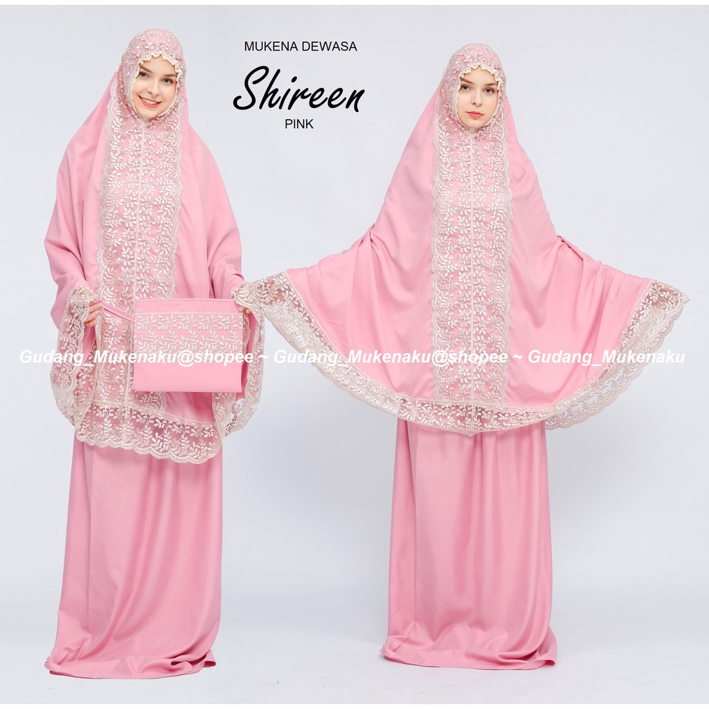 Gudang_mukenaku Mukena Dewasa Shireen Ori Renda Import Premium by Siti Khadijah Terbaru