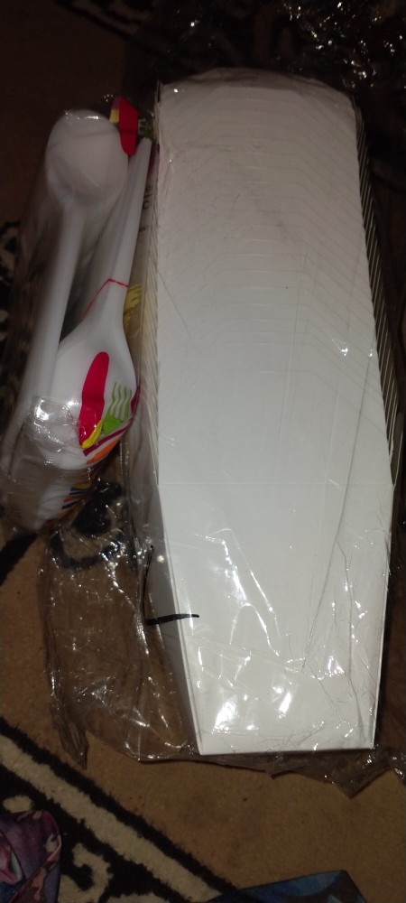 Rice Box Food Pail Noodle Box Paper Kertas Putih Polos Kotak Makan Kemasan Nasi Besar Isi 25 Pcs