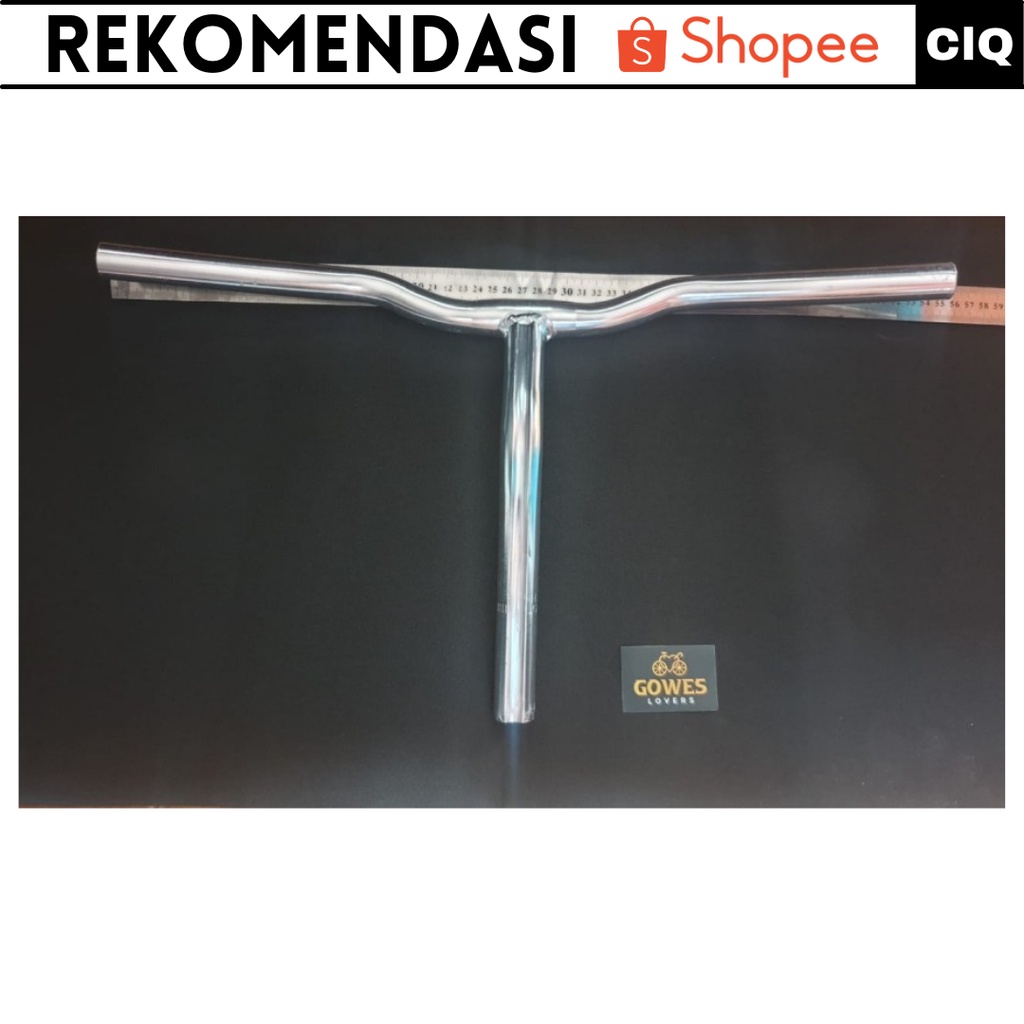 Stang Stem Sepeda Lipat Alloy / Setang Sepeda Lipat Bahan Alumunium Ringan Panjang 530 mm Tinggi 270 mm