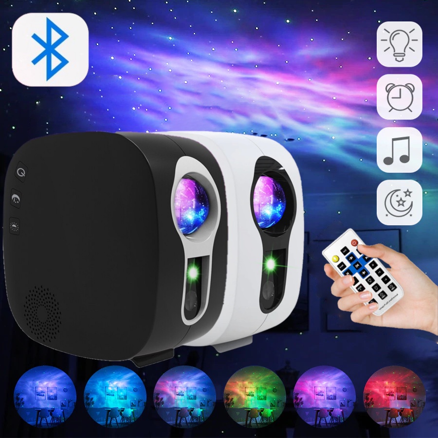 Lampu Proyektor Tidur Cahaya Bintang Galaxy Light Starry Sky with Bluetooth Speaker - GX-334