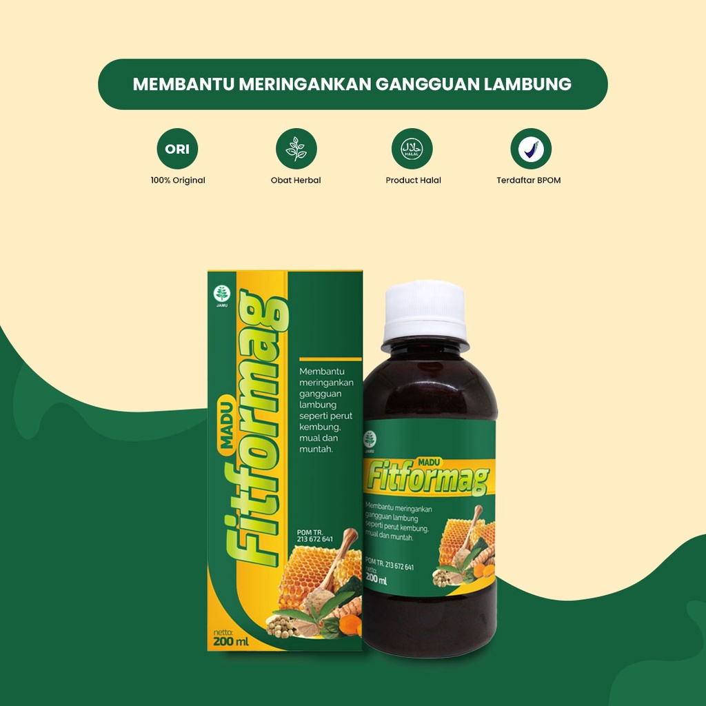 Obat Madu Maag Asam Lambung Ampuh Asli Fitformag