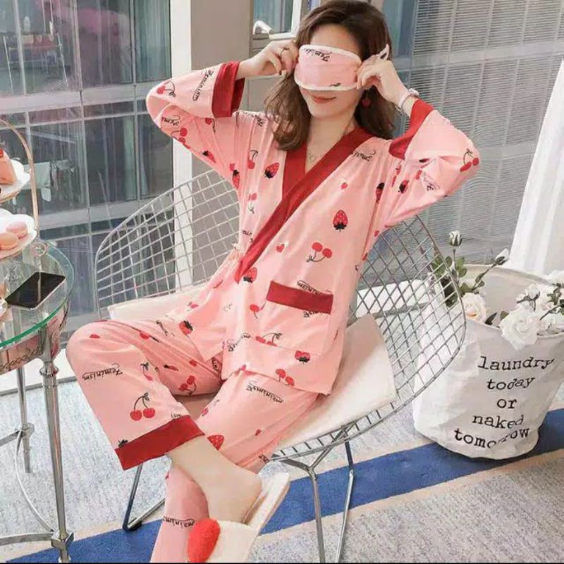 Piyama Import PP Kimono List Strawberry