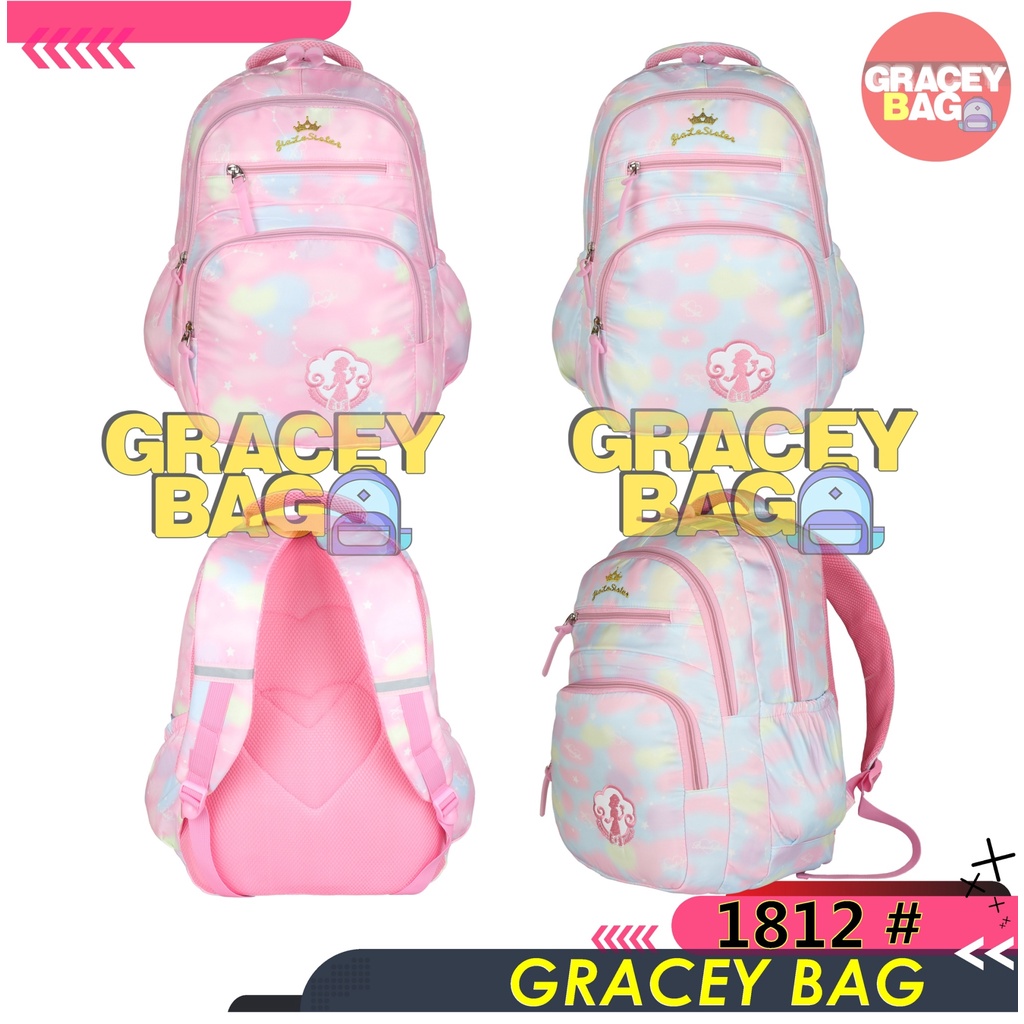 GB-1812 Tas Ransel Paddle Pop Rainbow Anak Perempuan / Remaja