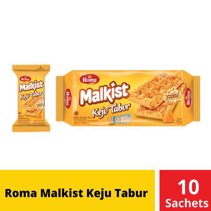 

Promo Awal tahun Roma Malkist Keju Tabur 10 Sachets @16,5 Gr Promo Awal tahun