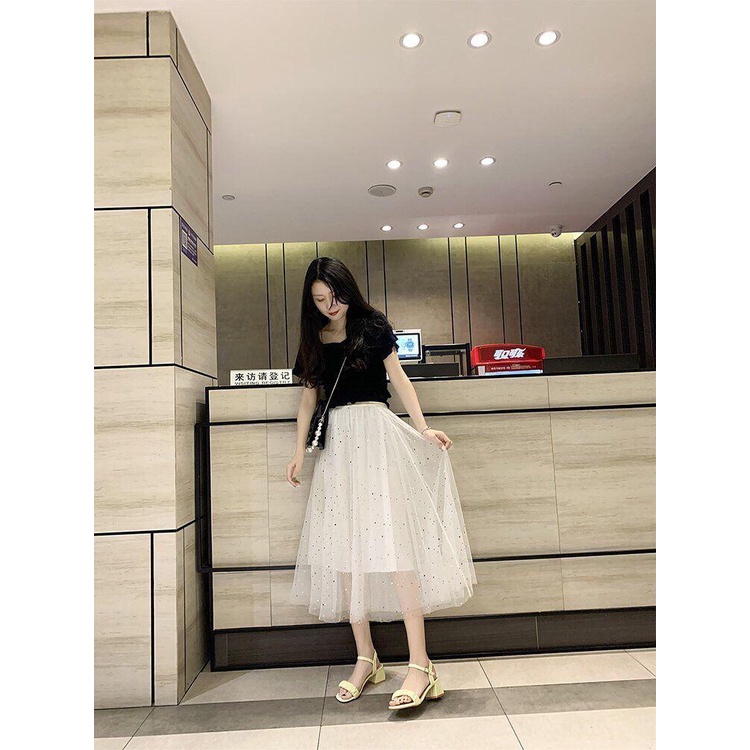 SEPATU WANITA HEELS PLATFORM SLINGBACK FASHION J 8732