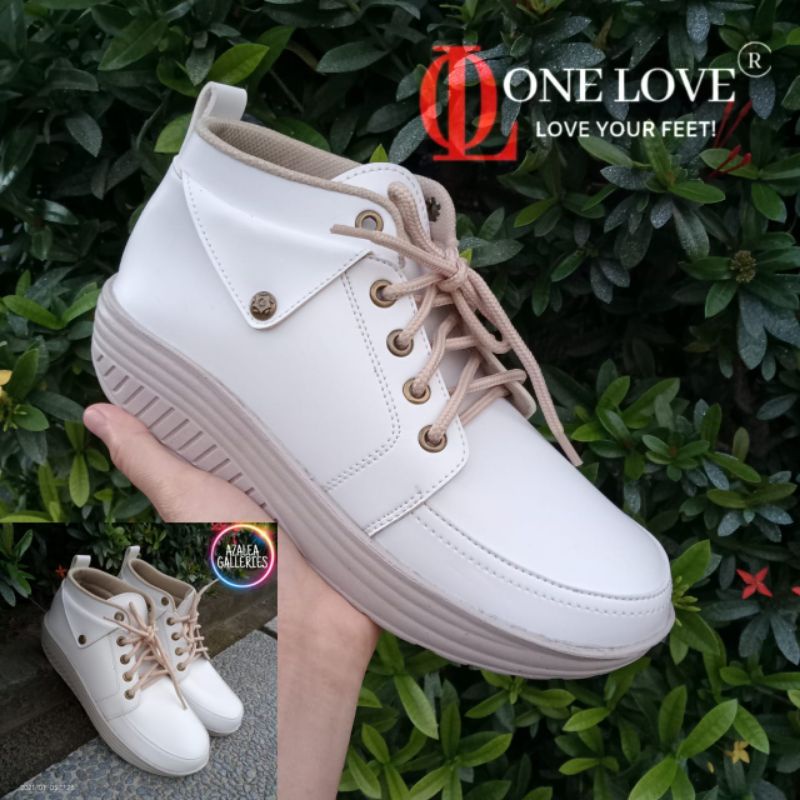 SEPATU BOOTS ONE LOVE SOL WEDGES ORIGINAL, SEPATU WANITA CASUAL, SEPATU BOOTS HAK WEDGES ONE LOVE OR