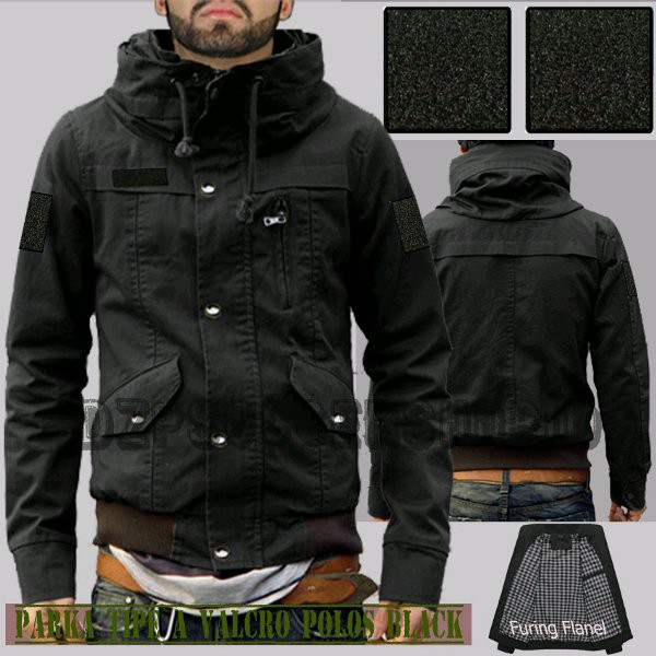PROMO Parka Polos Army tipe A | Jaket Distro Bandung  | Jaket Distro Pria | Jaket Pria | Hoodie