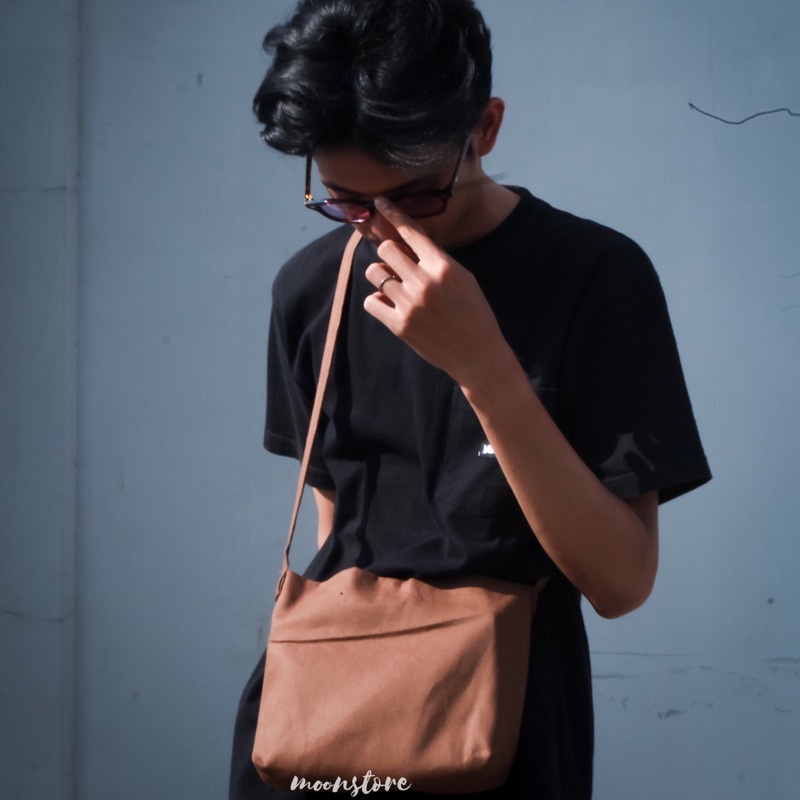 SlingBag Kanvas Tas Selempang Kanvas Mini Canvas Bag Sling Bag Kanvas