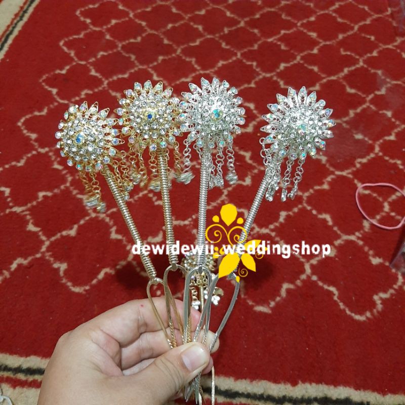 Mentul / Kembang Goyang isyana (Gold / Silver)