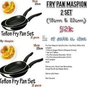 Maspion Blg Fryp 1823 Frypan Set / Maspion Teflon / Panci Teflon