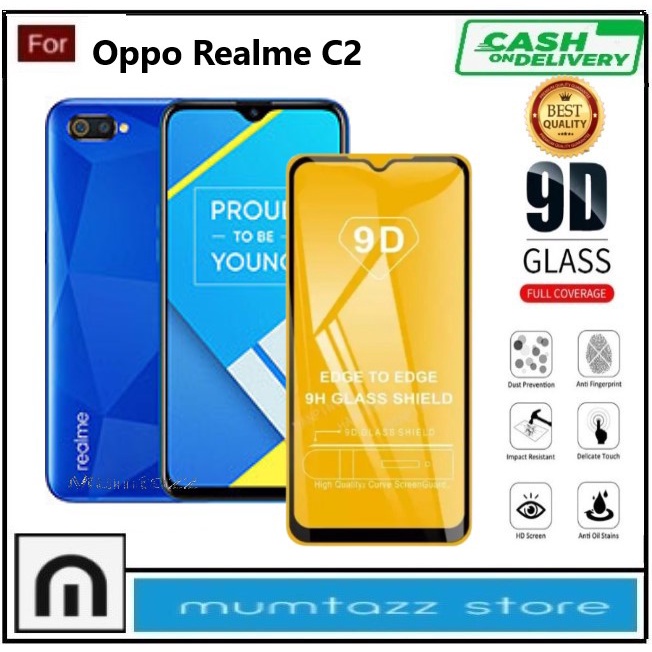 PROMO Tempered Glass Warna Hp Oppo Realme C2 / Realme C2s / Realme C2 2020 Anti Gores Kaca Anti Peca