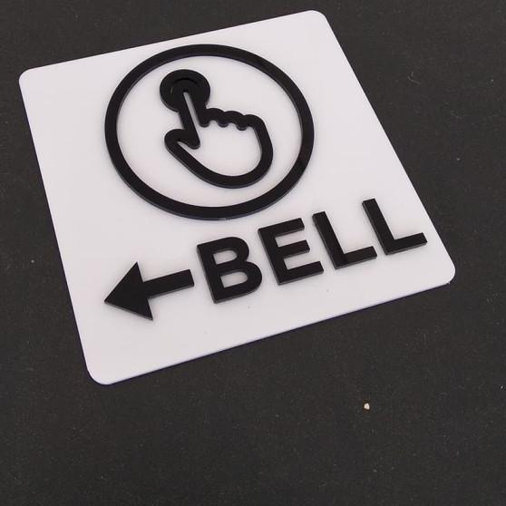 

♤ Bell | Papan Sign Board Akrilik Timbul ♕