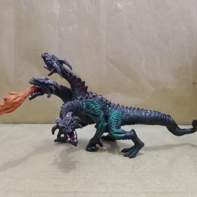 ;&;&;&;&] figure resin naga kepala tiga three headed dragon cerberus chimera