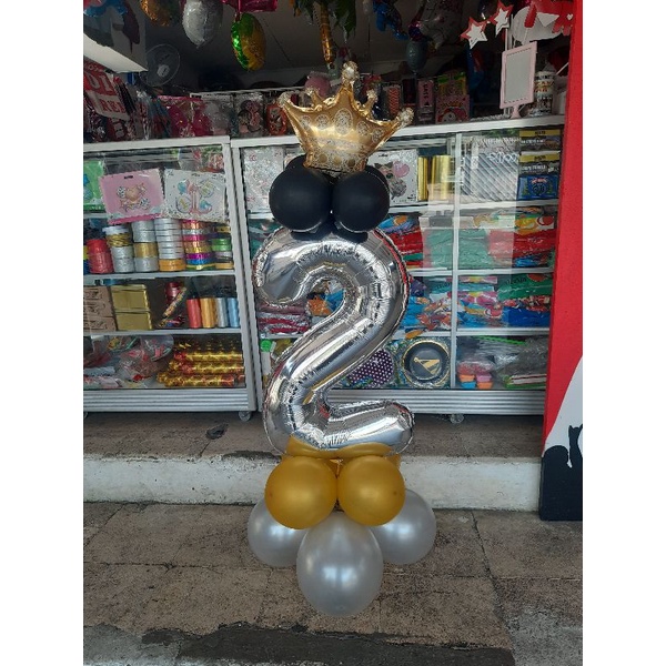 Balon Angka,Balon standing angka,Balon dekor,Angka balon