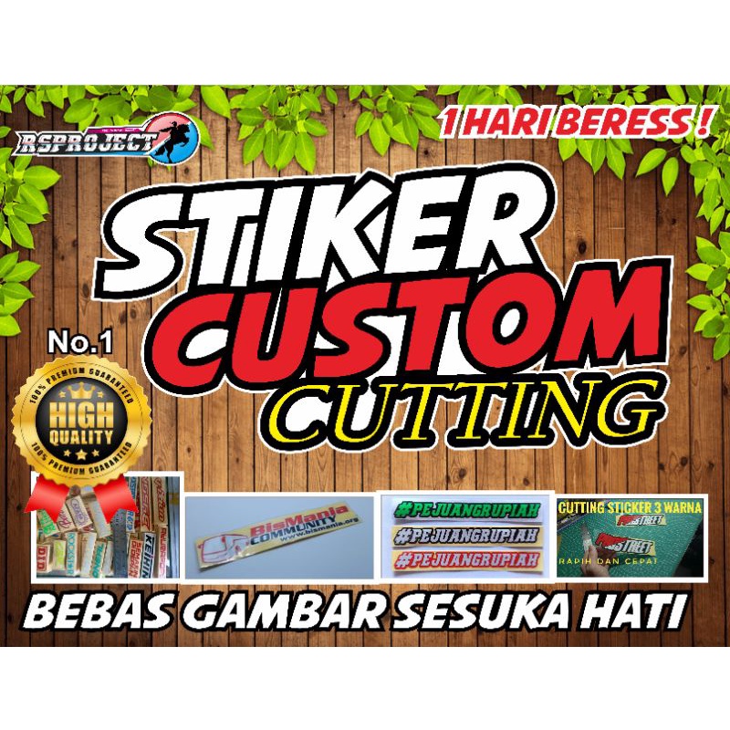 

STIKER CUSTOM CUTTING DESIGN SUKA SUKA MURAH WAH| Mobil motor helm laptop dll