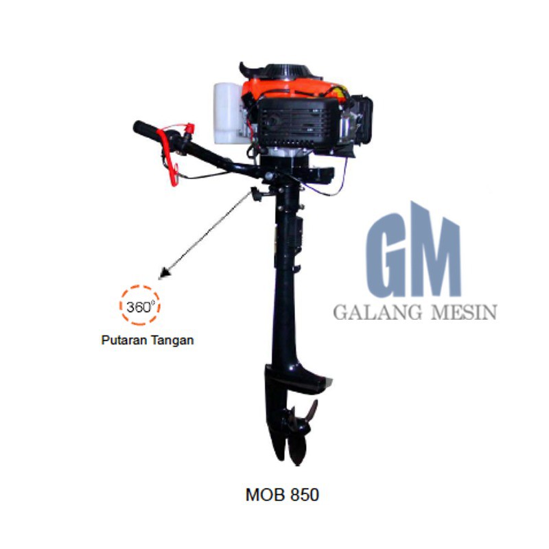 MESIN PERAHU TEMPEL 5 HP 4 TAK MATSUMOTO MARINE OUTBOARD MOTOR MOB-850 G