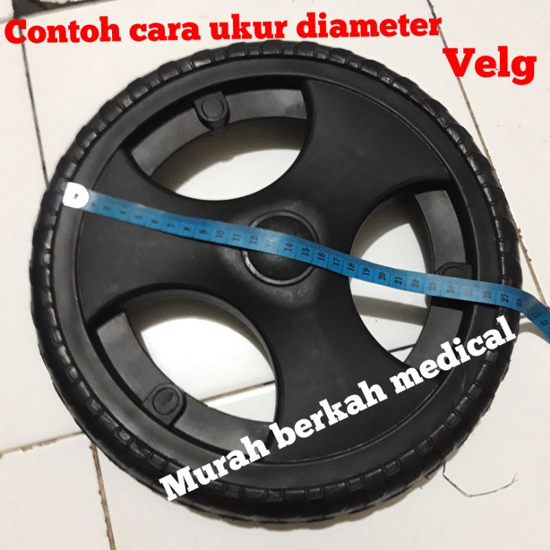 Ban mati kursi roda ukuran 14  diameter velg 26 cm dan 28 cm khusus  VELG model palang 3