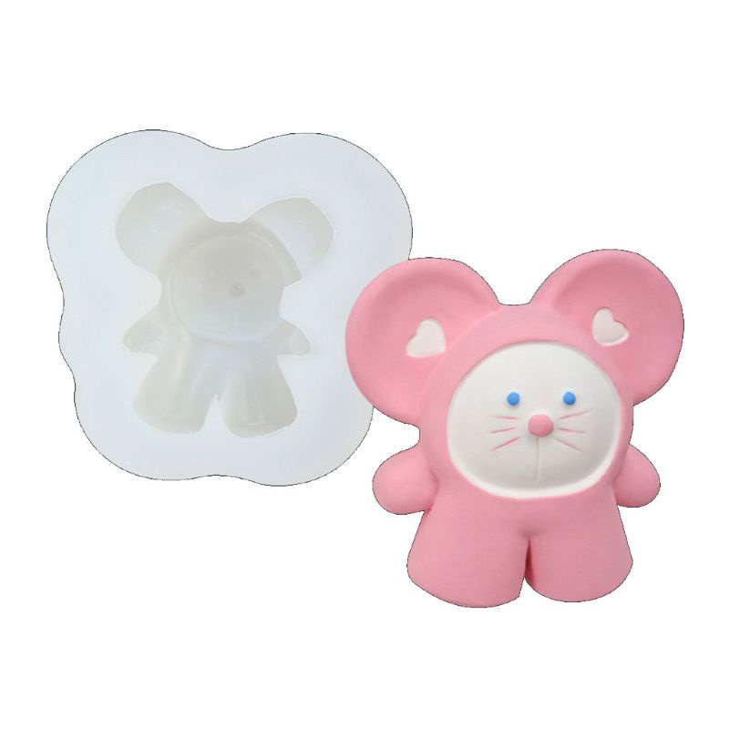 SIY  Cartoon Mouse Silicone Mold Mouse Rabbit Pendant Mold Resin Jewelry Making Tools
