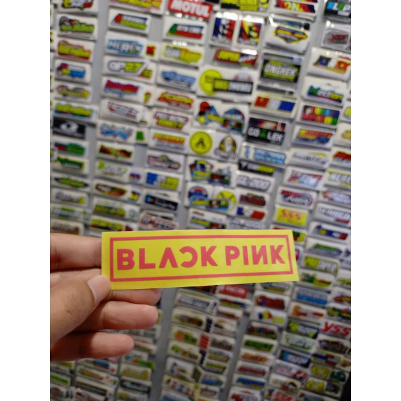 sticker cutting BLACK PINK