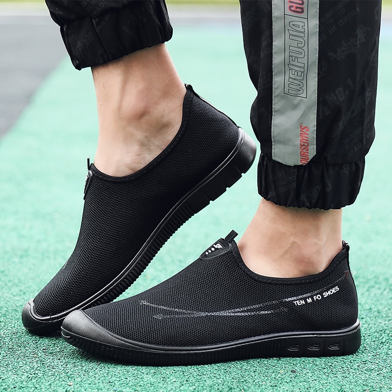 QINGSHUI Sepatu Pria Kualitas Tinggi.Bernapas Sepatu Sneakers Pria.Sepatu Kasual Pria Sepatu.Nyaman Sepatu Slip on Pria.Sepatu Pria