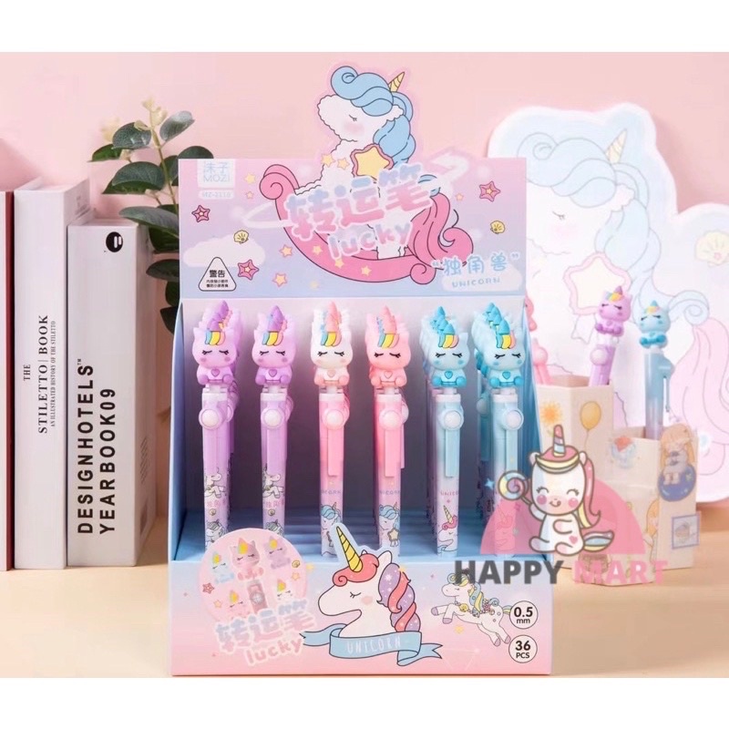 

pulpen unicorn spin 1 box isi 36 pcs