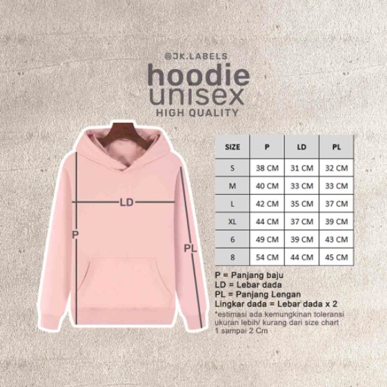 Jaket Anak 1-8 Tahun Sweater Hoodie Unisex Anak High Quality JK Labels by Kazel (1 - 8 TAHUN) CBKS