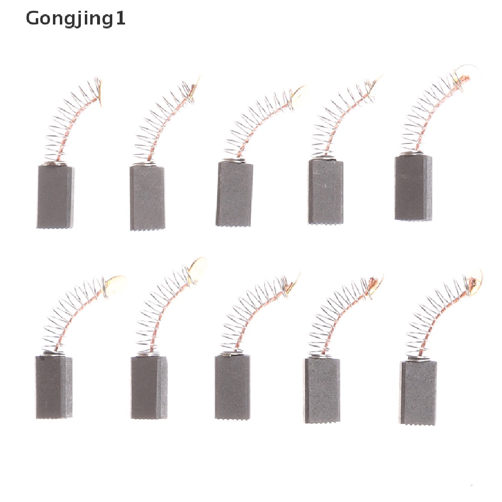 Gongjing1 10pcs / set Sikat Karbon Gerinda Sudut Elektrik 5x8 X 15mm Untuk Bosch 20