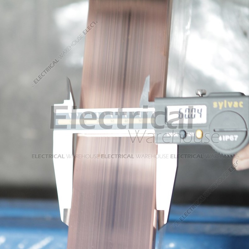 RAIL COPPER RC BUSBAR IMPORT 8x60mm 4 Meter ( PLAT TEMBAGA 8x60 8 x 60 mm )