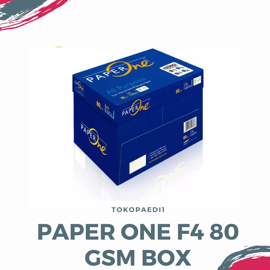 

PAPER ONE F4 FOLIO 80 GSM BOX