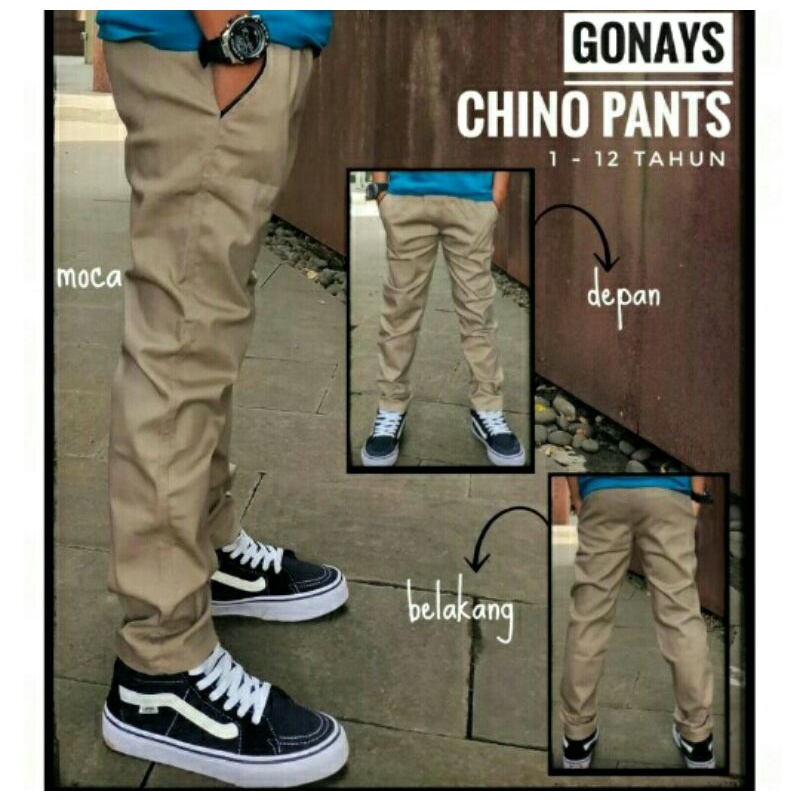 CELANA CHINO ANAK 1 - 12 TAHUN GONAYS