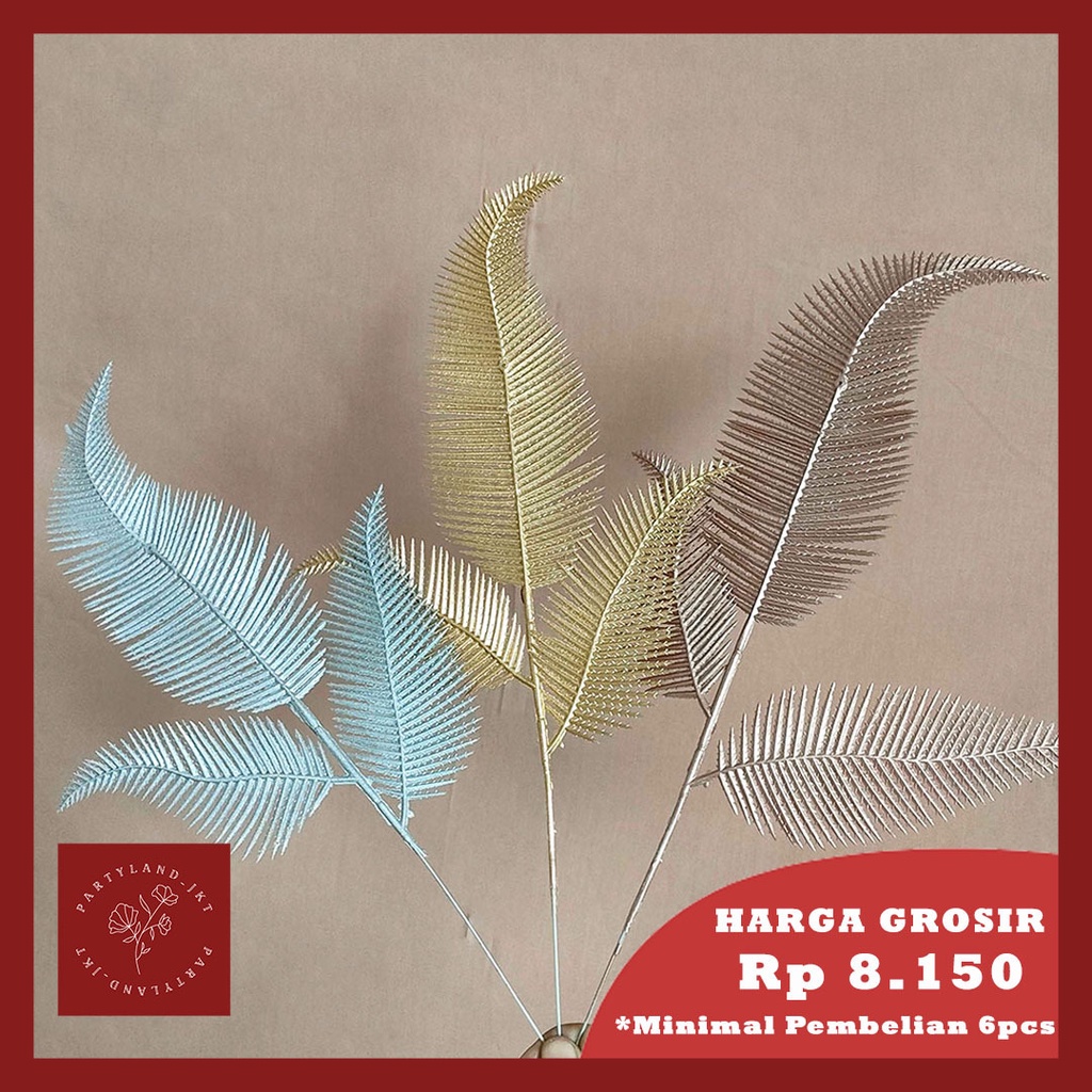 Artifical Elm Leaf 3 Head  Ramadhan Hampers Decoration Lebaran Dekorasi Idul Fitri Hari Raya Hiasan Bunga Palsu Artificial Flower Bunga Plstik Hias