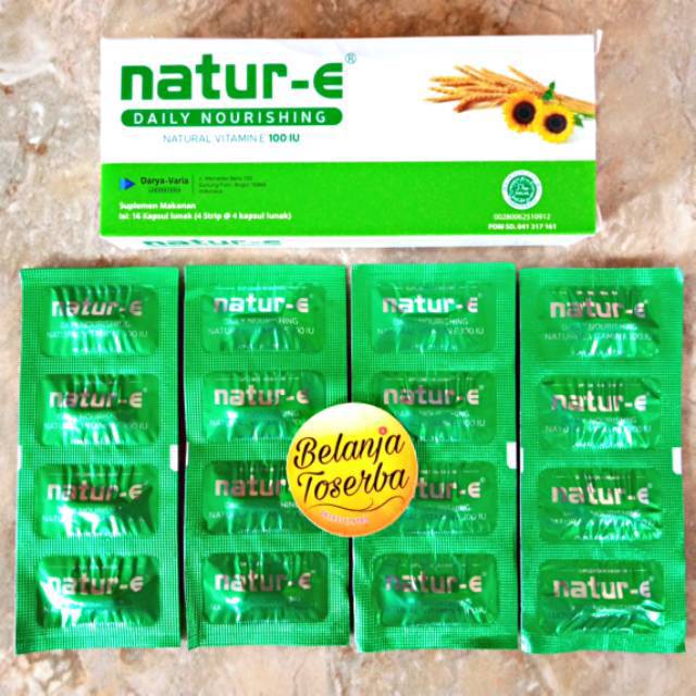 Natur e Softgel Strip / Nature E Hijau / Nature Gel Green / Vitamin E