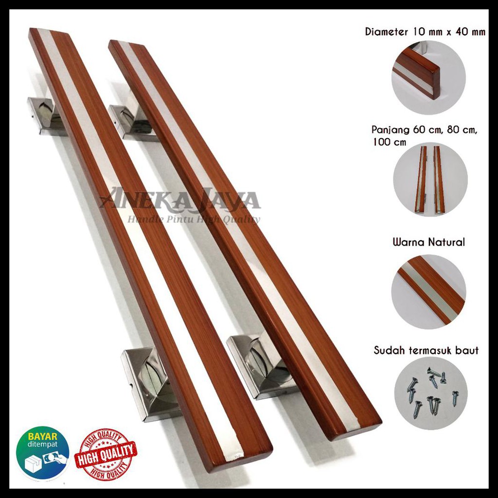 MURAH HANDLE PINTU RUMAH PANJANG 60 CM 80 CM 100 CM TARIKAN PINTU PEGANGAN PINTU RUMAH MINIMALIS
