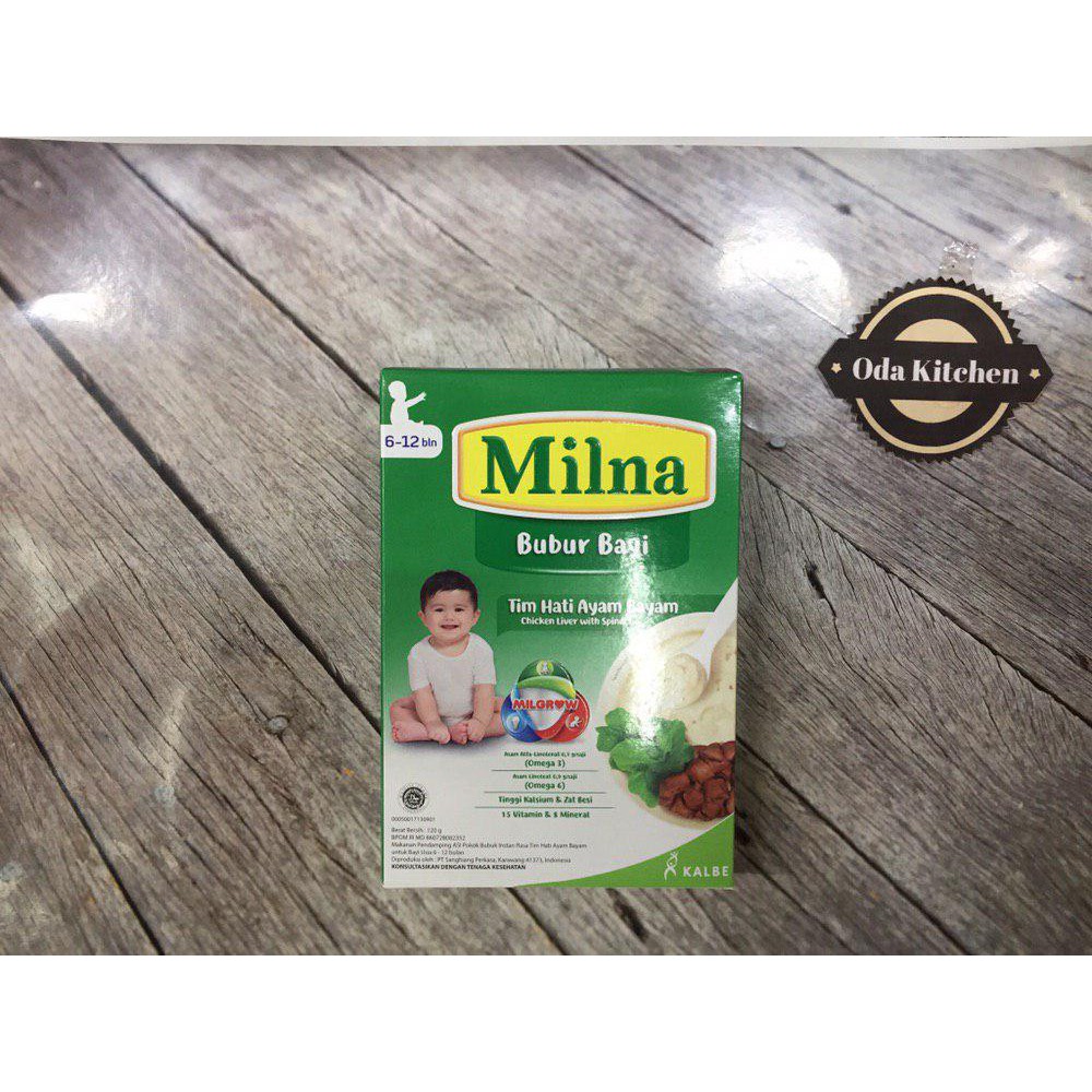 MILNA BUBUR BAYI 6+ TIM AYAM BAYAM BOX 120gr