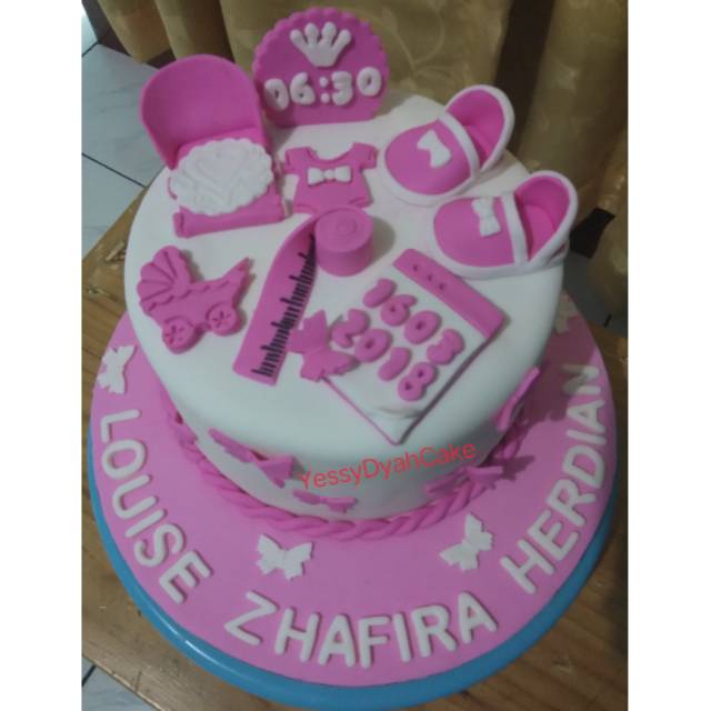 

CAKE ULTAH / CAKE BABY GIRL NEW BORN