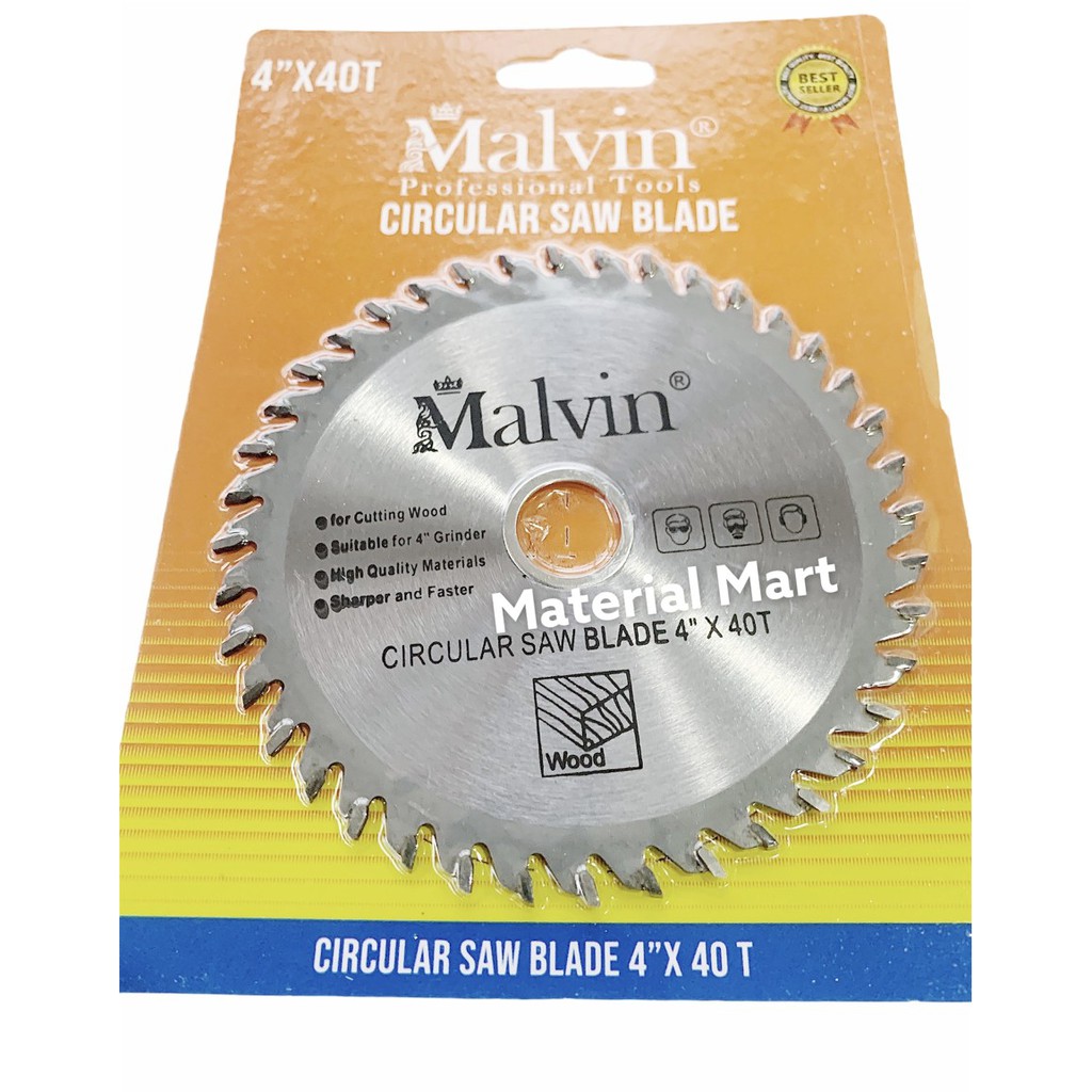 Mata Pisau Gergaji Kayu 4&quot; Potong | Wood Circular Saw Blade 4 Inch 40T | Material Mart